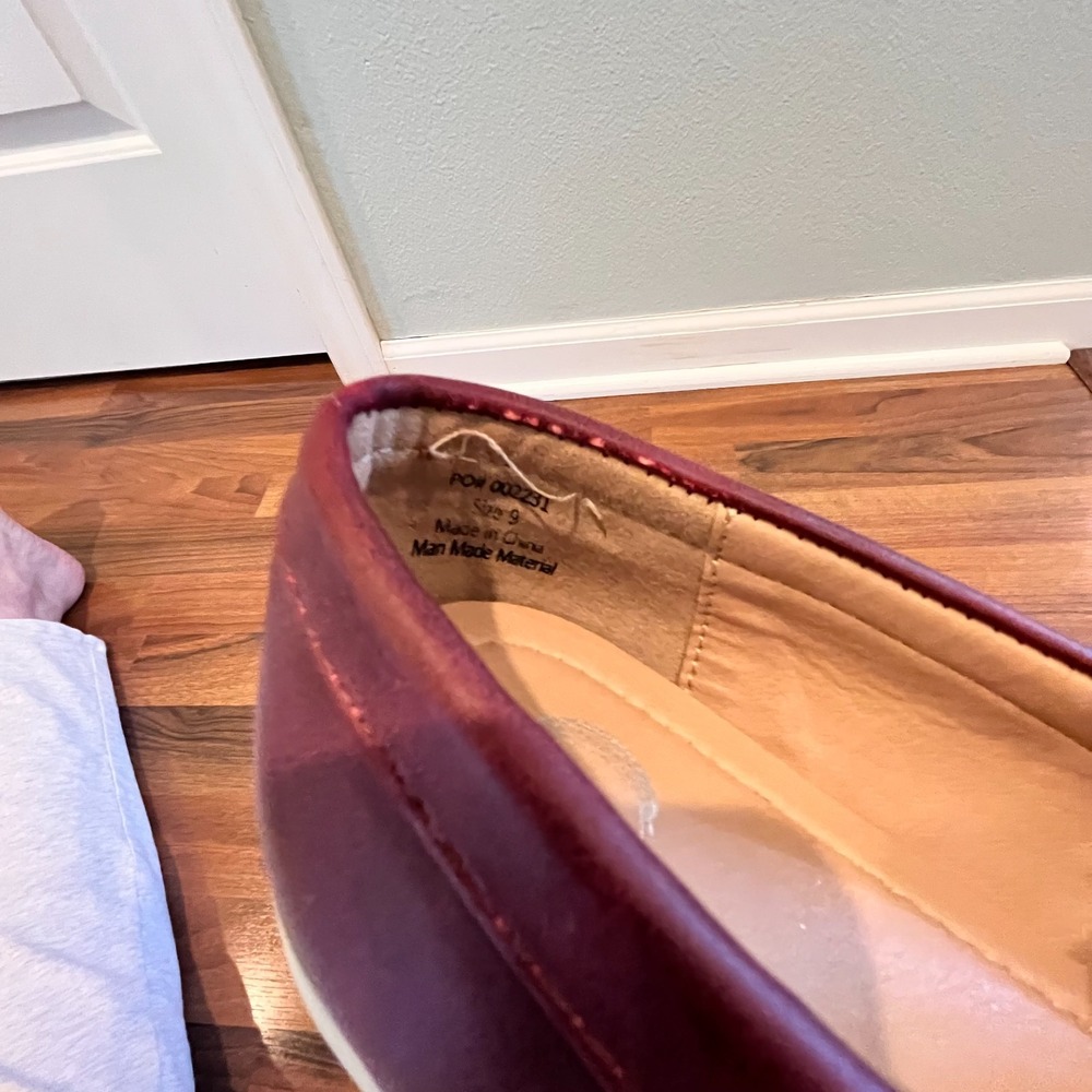 Journee Collection Women's Loafers Shoes Size 9 Burgundy Fall Buttermom - Picture 7 of 7
